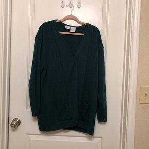 Emerald Green Cardigan XL